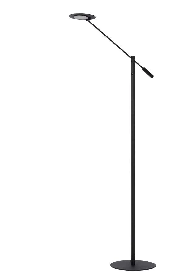 Lucide ANSELMO - Floor reading lamp - Ø 25 cm - LED Dim. - 1x9W 3000K - Black - turned off